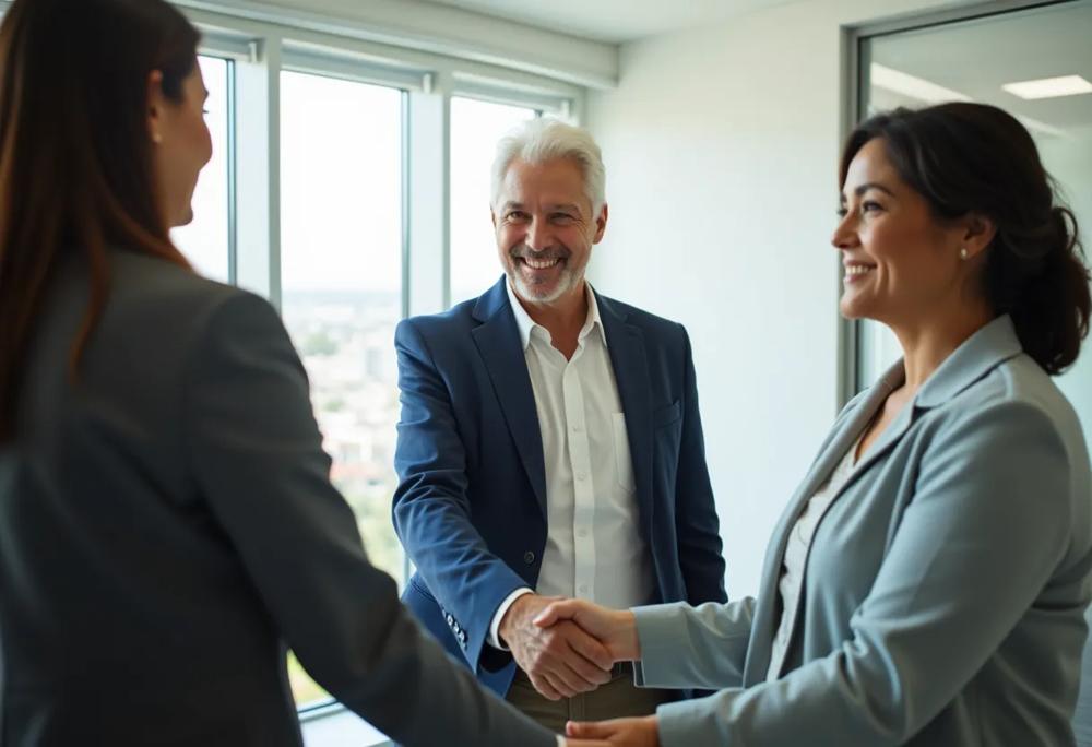 Office handshake